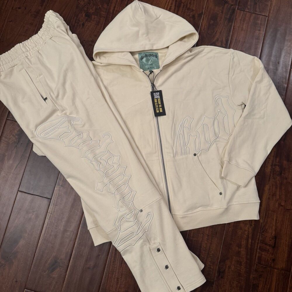 Godspeed OG Logo V2 Sweatsuit Double Bone